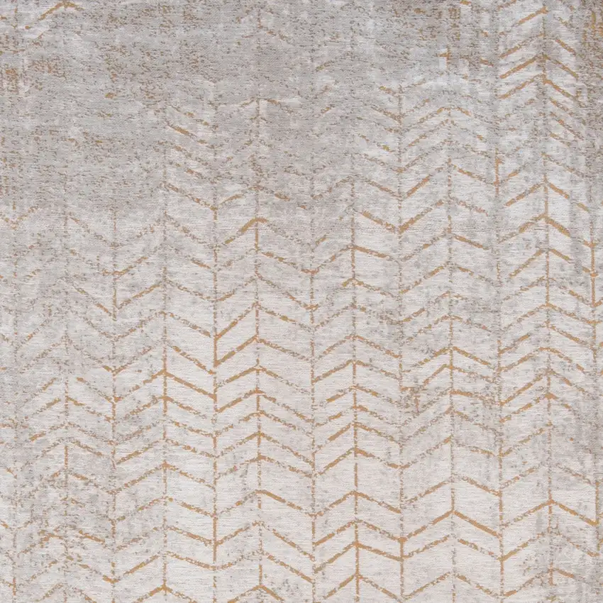 Gray and Yellow Chevron Non Skid Area Rug Photo 4