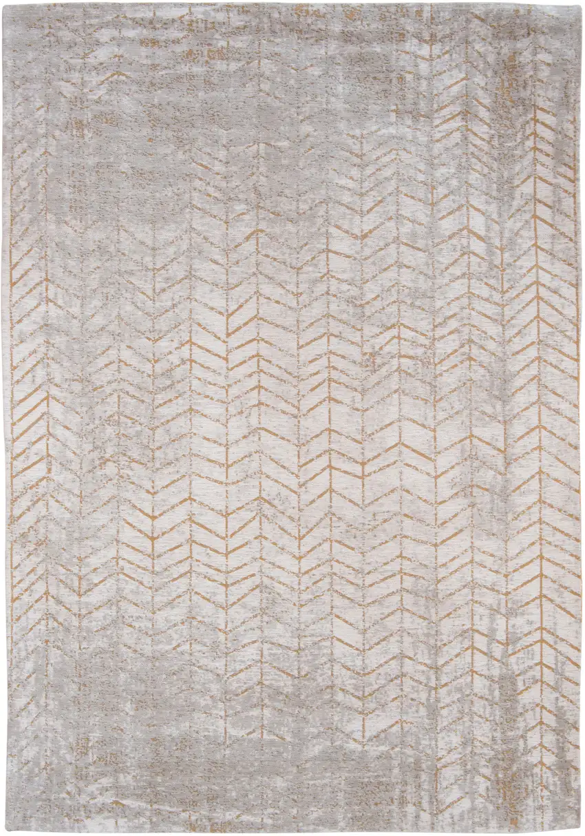 Gray and Yellow Chevron Non Skid Area Rug Photo 2