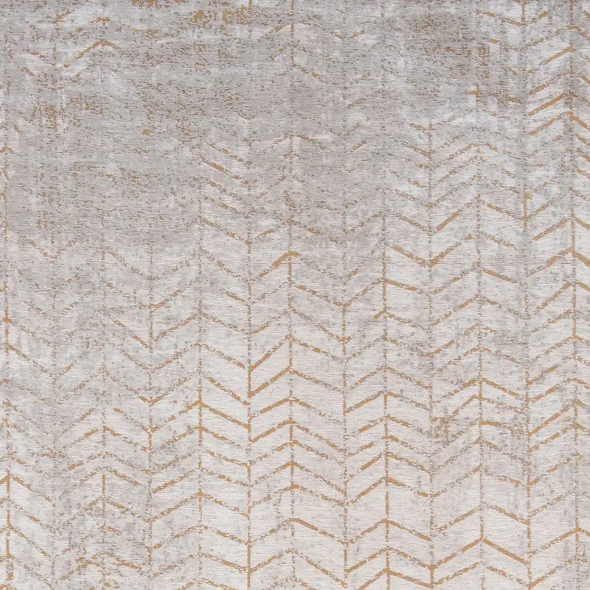 Gray and Yellow Chevron Non Skid Area Rug Photo 4