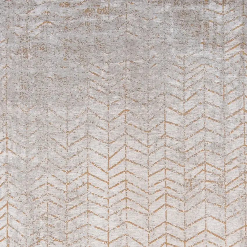 Gray and Yellow Chevron Non Skid Area Rug Photo 4