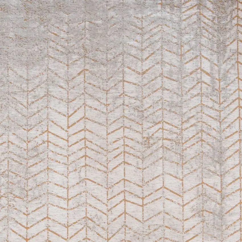 Gray and Yellow Chevron Non Skid Area Rug Photo 4