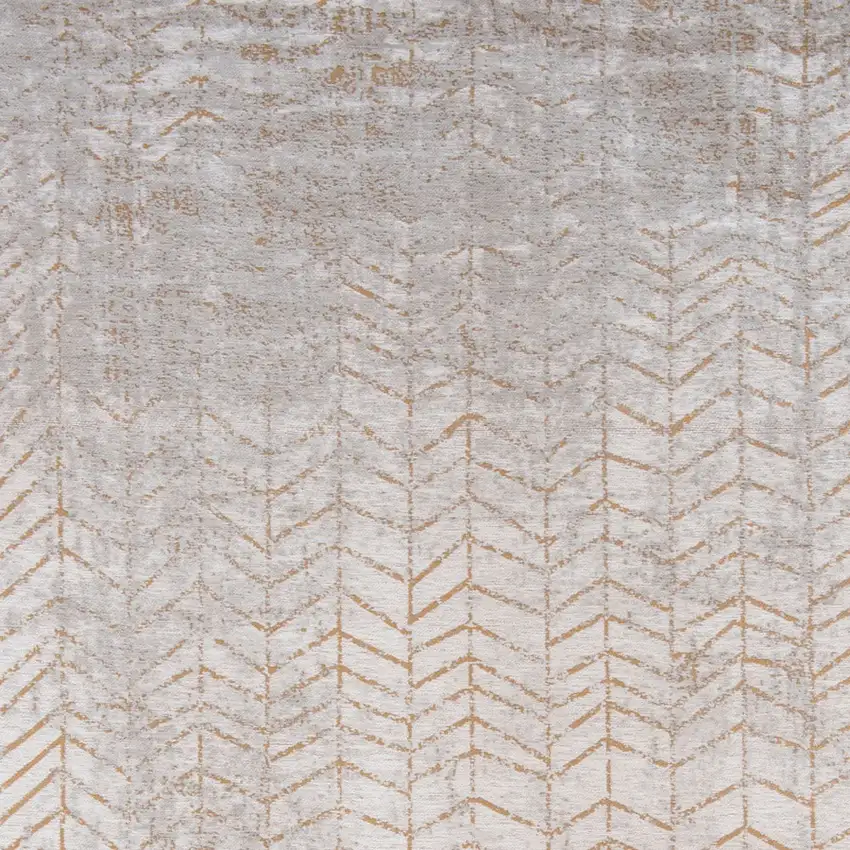 Gray and Yellow Chevron Non Skid Area Rug Photo 4