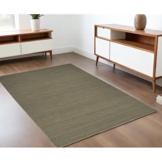 Green Abstract Area Rug Photo 1