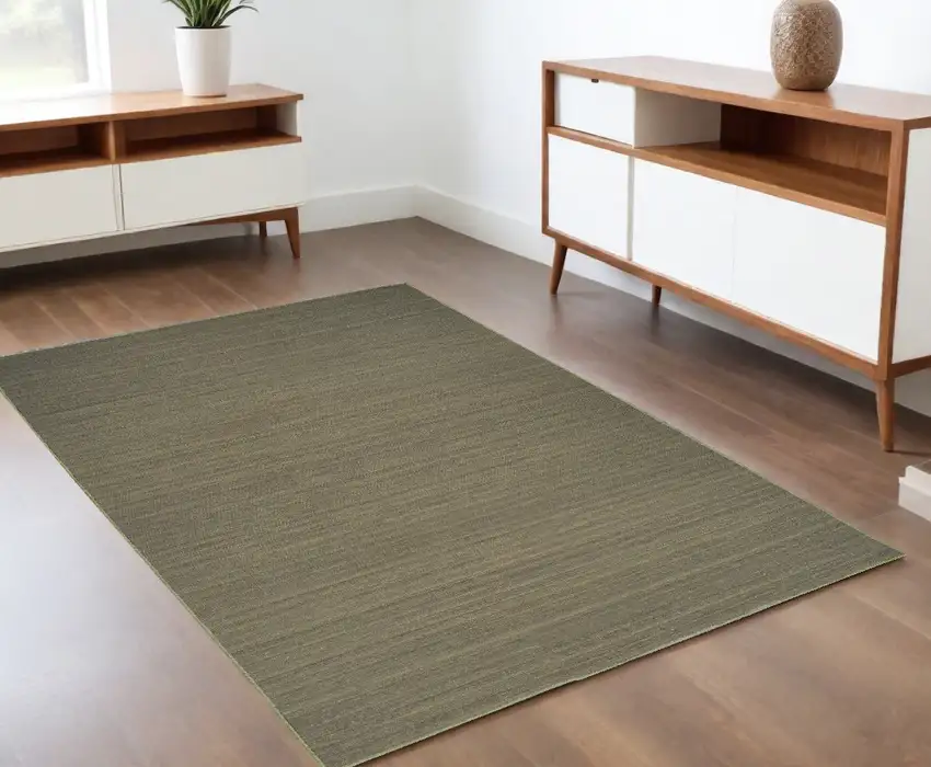 Green Abstract Area Rug Photo 1