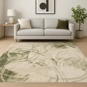 Photo of Green Abstract Area Rug