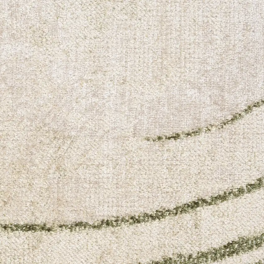 Green Abstract Area Rug Photo 3