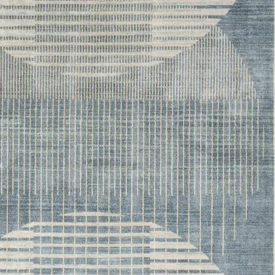 Green Abstract Area Rug Photo 9