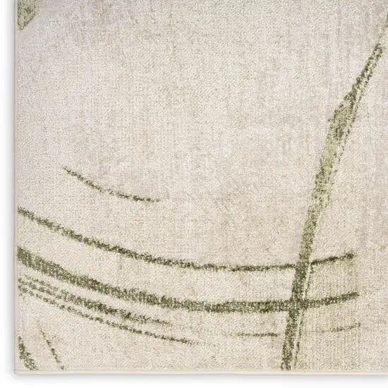 Green Abstract Area Rug Photo 9