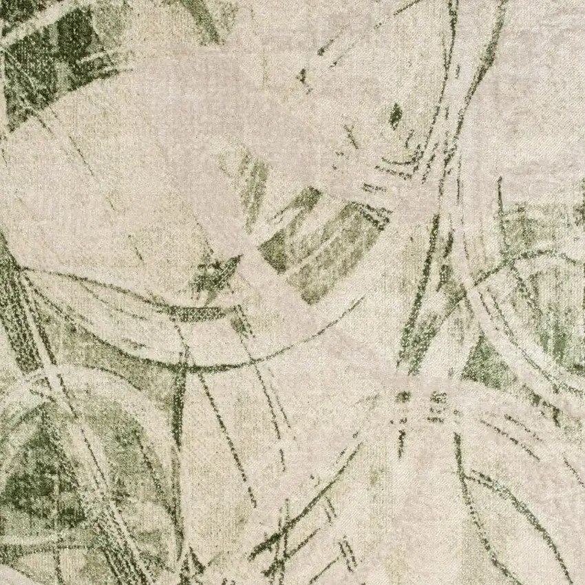 Green Abstract Area Rug Photo 2