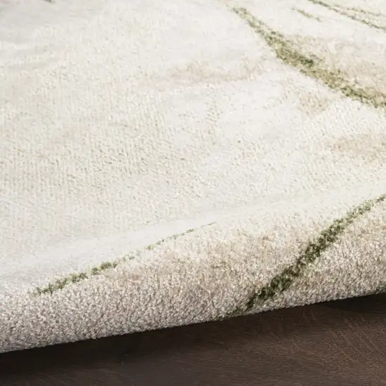 Green Abstract Area Rug Photo 9