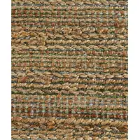 Photo of Green Abstract Hand Woven Non Skid Area Rug