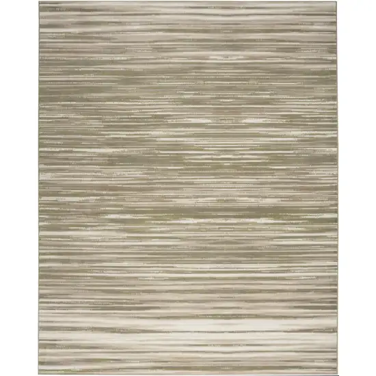 Green Abstract Power Loom Area Rug Photo 2