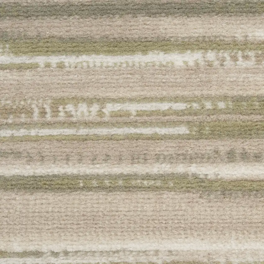 Green Abstract Power Loom Area Rug Photo 2