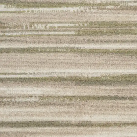 Green Abstract Power Loom Area Rug Photo 8