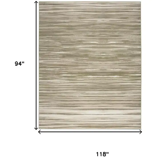 Green Abstract Power Loom Area Rug Photo 3