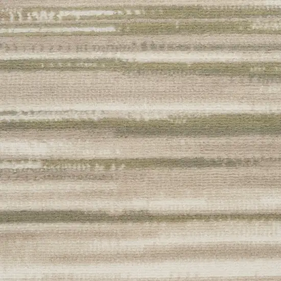 Green Abstract Power Loom Area Rug Photo 8