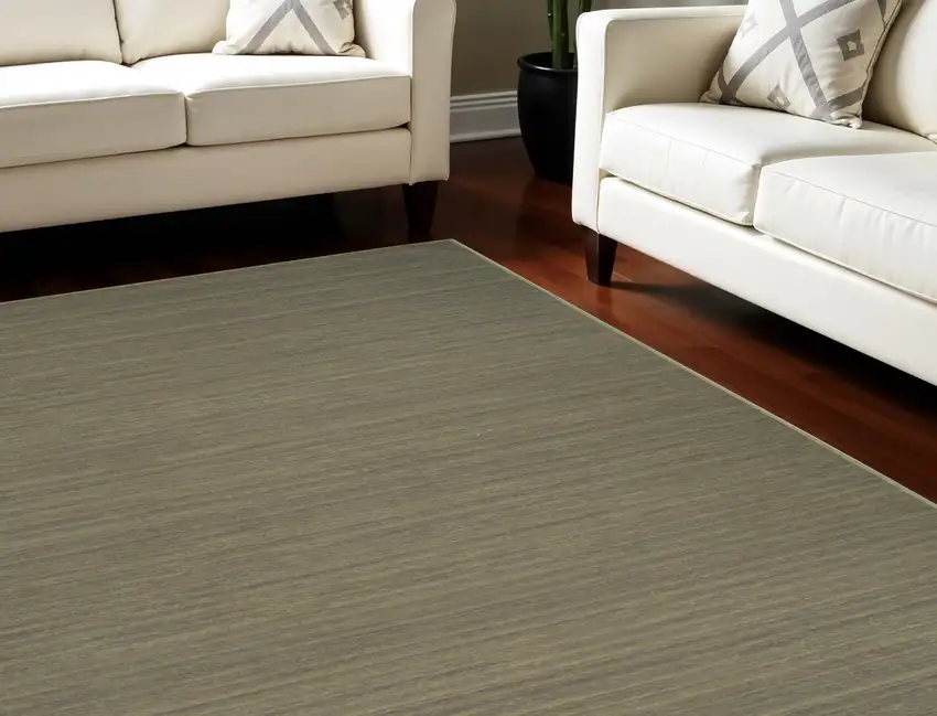 Green Abstract Washable Area Rug Photo 1
