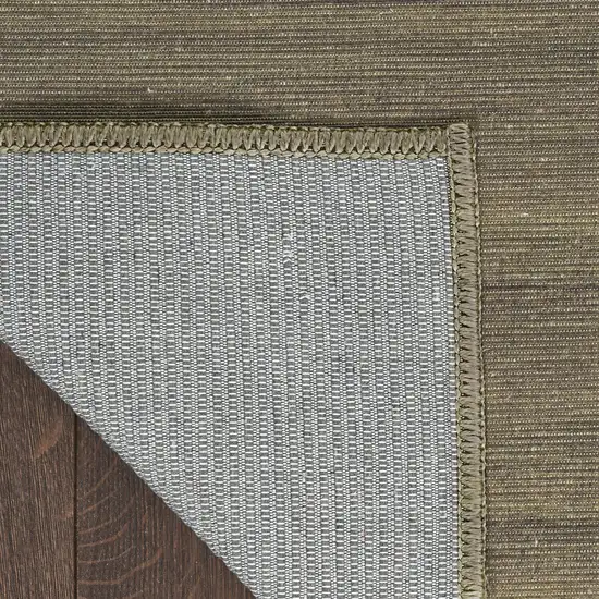 Green Abstract Washable Area Rug Photo 8