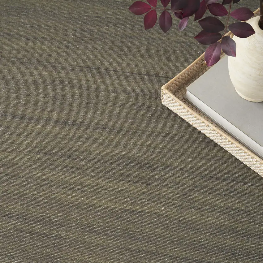 Green Abstract Washable Area Rug Photo 4