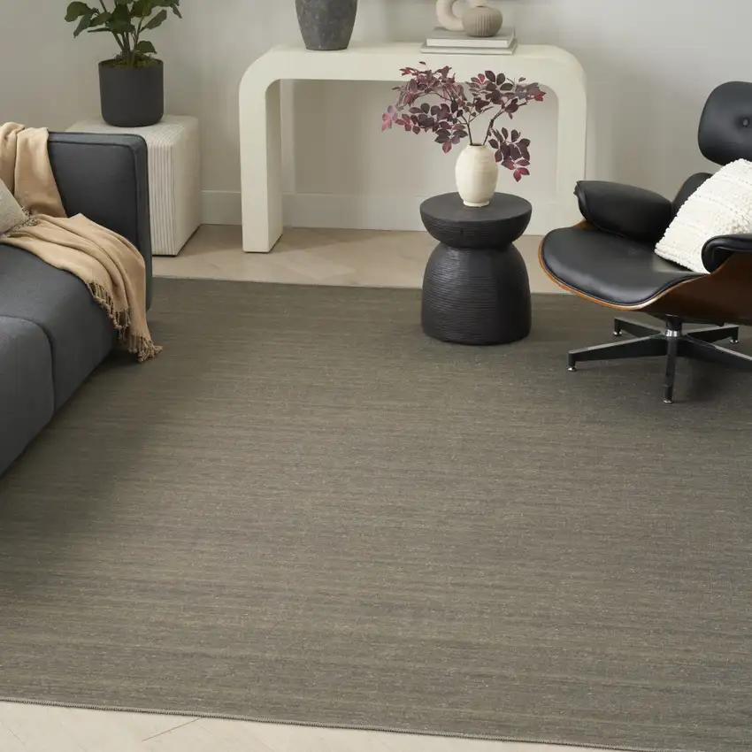 Green Abstract Washable Area Rug Photo 3