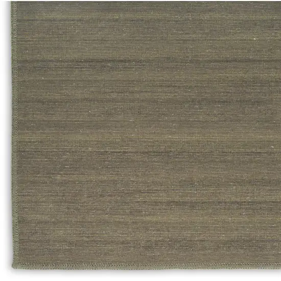 Green Abstract Washable Area Rug Photo 7