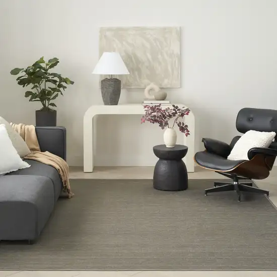 Green Abstract Washable Area Rug Photo 5