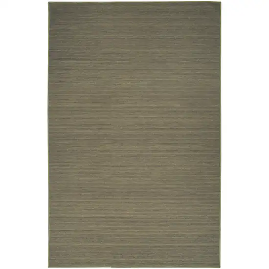 Green Abstract Washable Area Rug Photo 1