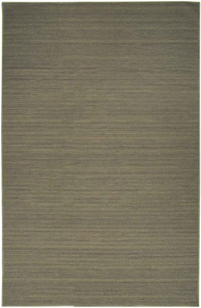 Green Abstract Washable Area Rug Photo 2