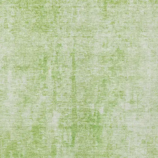 Green Abstract Washable Indoor Outdoor Area Rug Photo 5