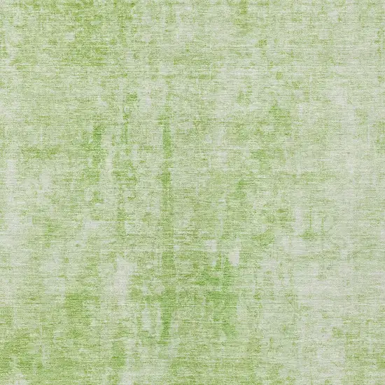 Green Abstract Washable Indoor Outdoor Area Rug Photo 5
