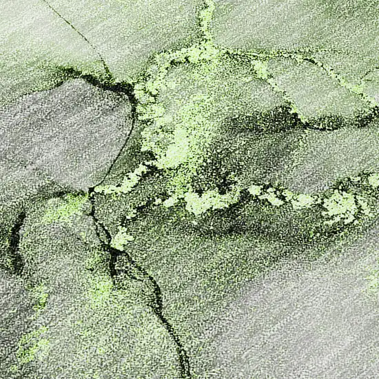 Green Abstract Washable Non Skid Indoor Outdoor Area Rug Photo 9
