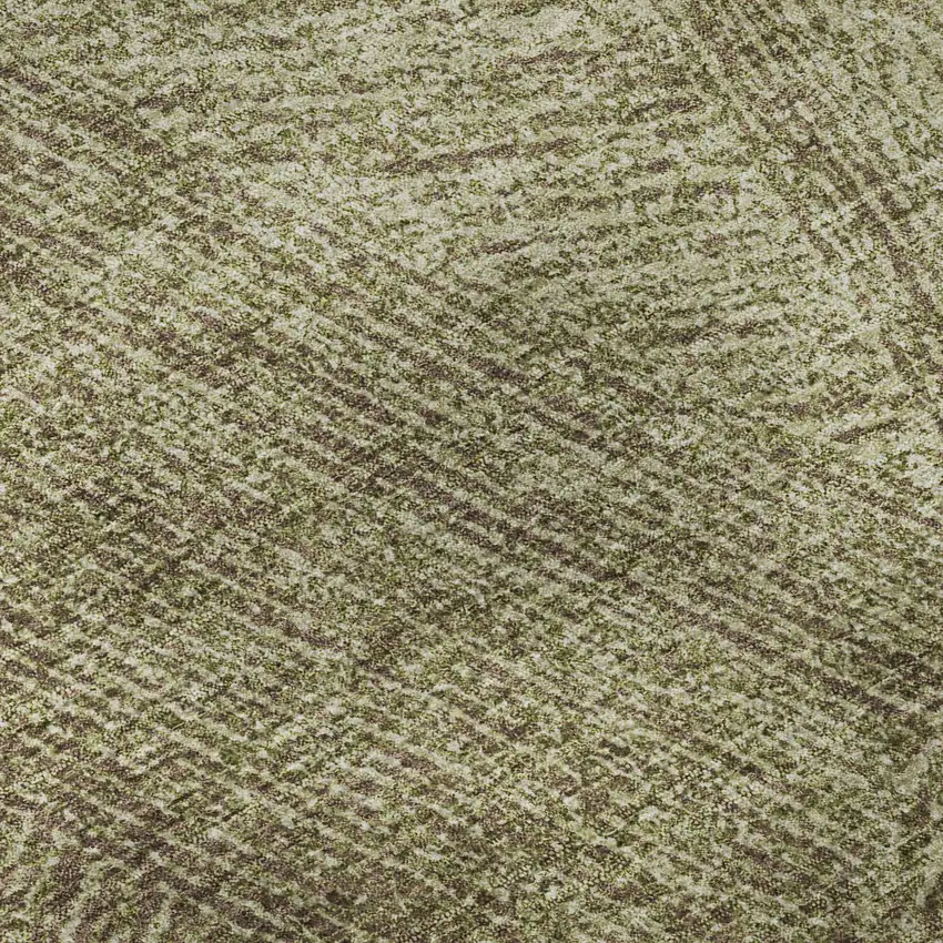 Green And Beige Abstract Washable Area Rug With UV Protection Photo 7