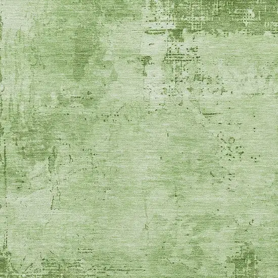 Green And Beige Abstract Washable Area Rug With UV Protection Photo 2