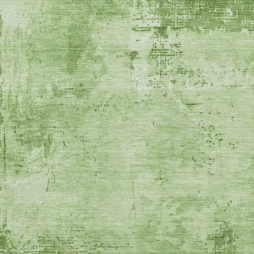 Green And Beige Abstract Washable Area Rug With UV Protection Photo 2