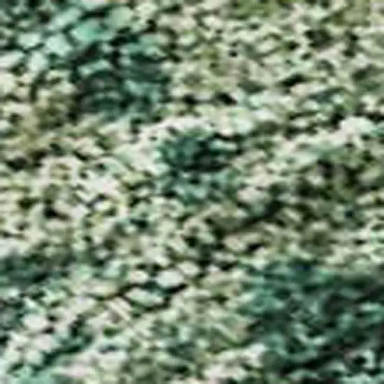 Green And Beige Abstract Washable Area Rug With UV Protection Photo 3