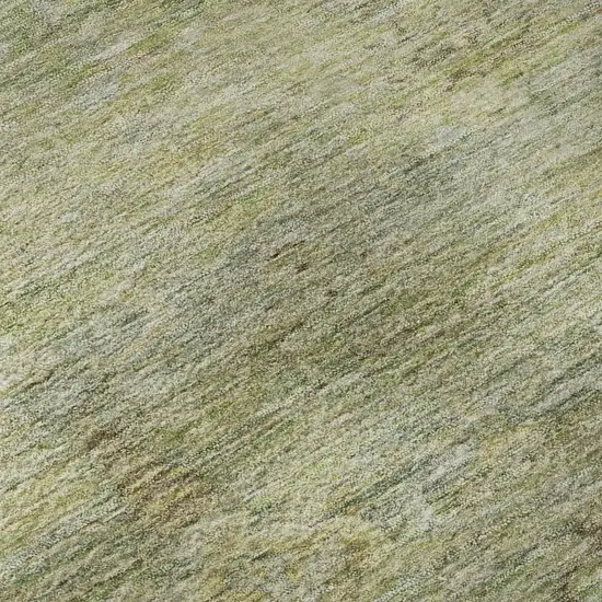 Green And Beige Abstract Washable Area Rug With UV Protection Photo 8