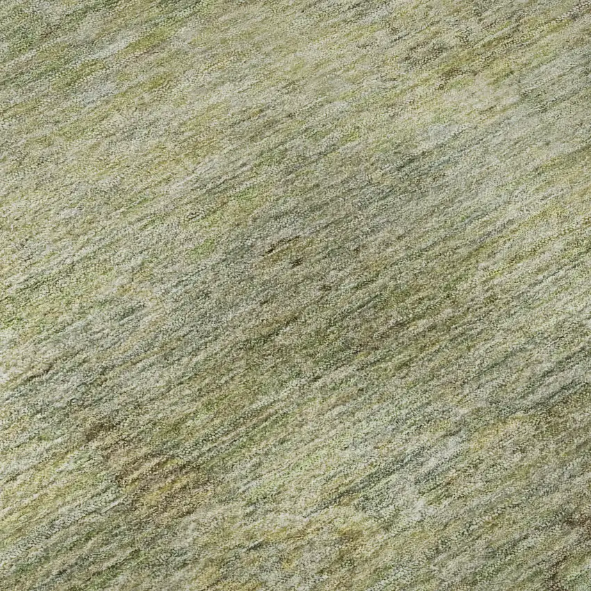 Green And Beige Abstract Washable Area Rug With UV Protection Photo 8