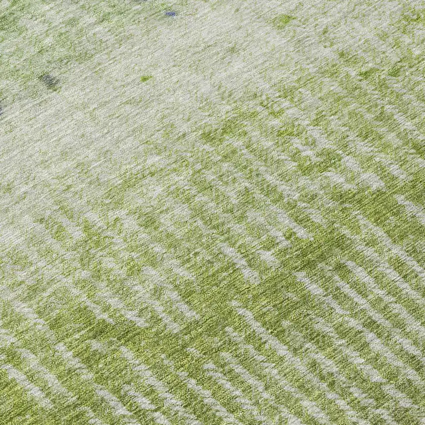 Green And Beige Abstract Washable Indoor Outdoor Area Rug Photo 4