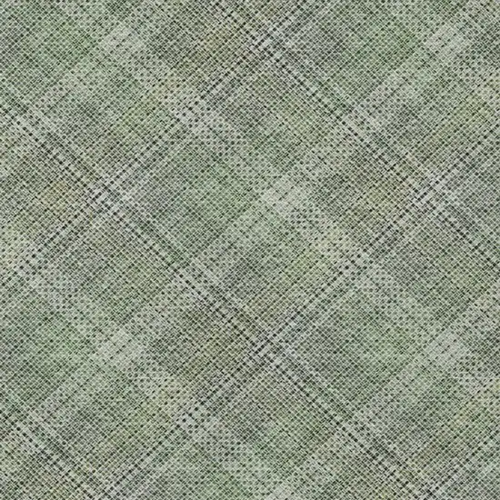 Green And Beige Plaid Washable Indoor Outdoor Area Rug Photo 6