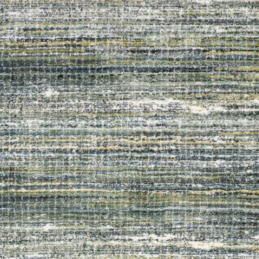 Green And Blue Geometric Distressed Area Rug Photo 8