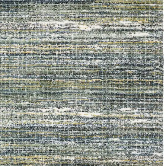 Green And Blue Geometric Distressed Area Rug Photo 9