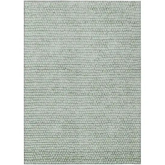 Green And Blue Striped Washable Indoor Outdoor Area Rug Photo 2