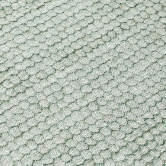 Green And Blue Striped Washable Indoor Outdoor Area Rug Photo 6