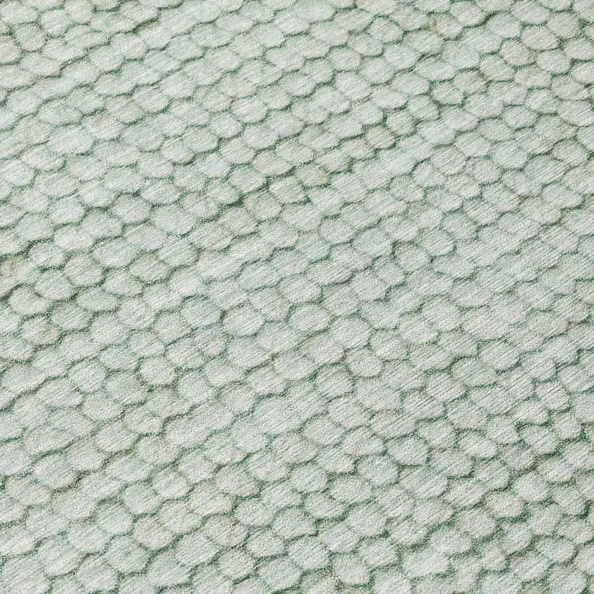 Green And Blue Striped Washable Indoor Outdoor Area Rug Photo 6
