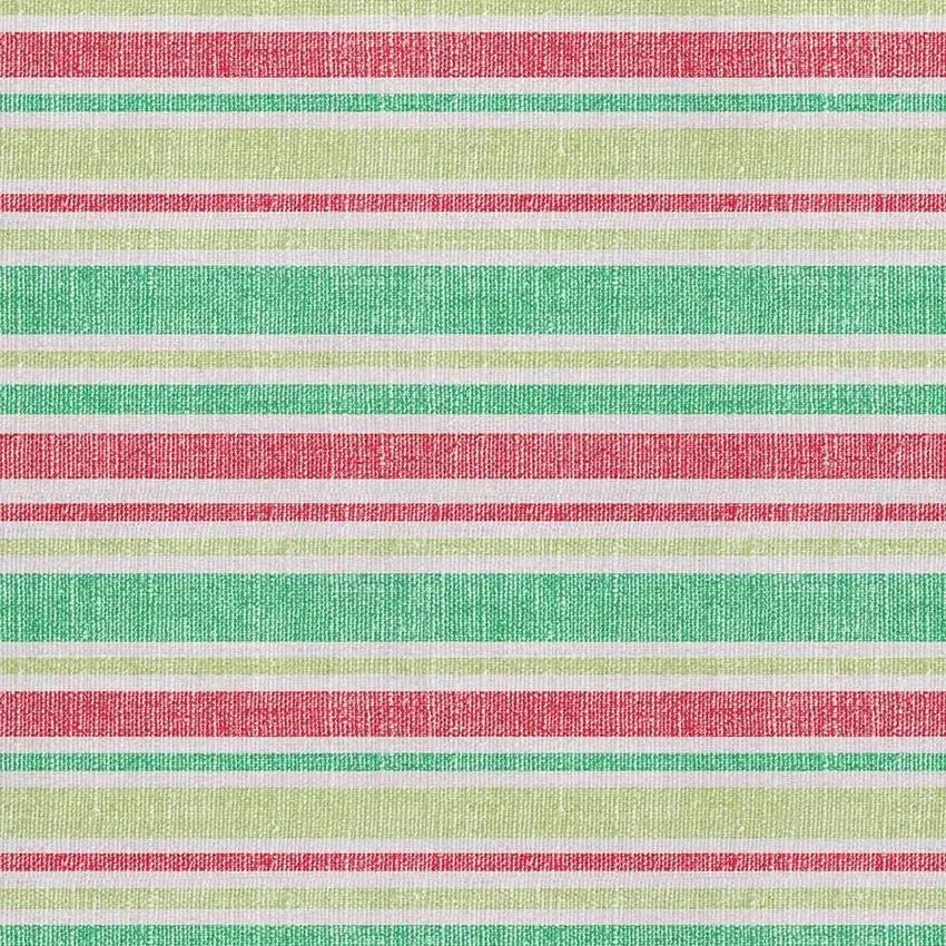 Green And Blush Striped Washable Area Rug With UV Protection Photo 3