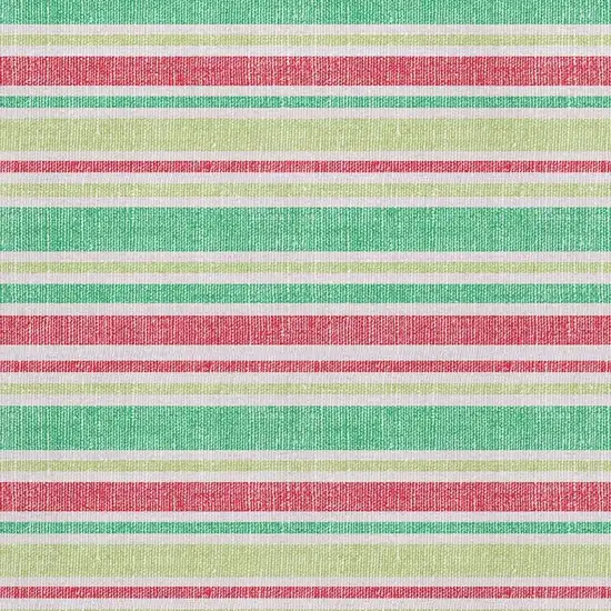 Green And Blush Striped Washable Area Rug With UV Protection Photo 3