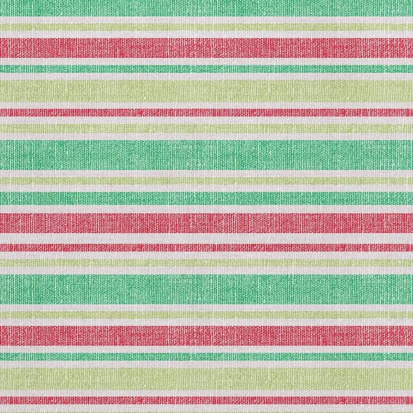 Green And Blush Striped Washable Area Rug With UV Protection Photo 3