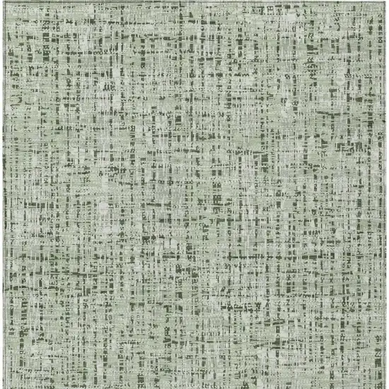 Green And Brown Abstract Washable Indoor Outdoor Area Rug Photo 4
