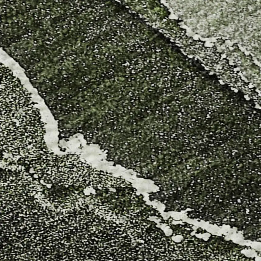 Green And Charcoal Abstract Washable Area Rug With UV Protection Photo 4