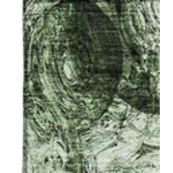 Green And Charcoal Abstract Washable Area Rug With UV Protection Photo 4